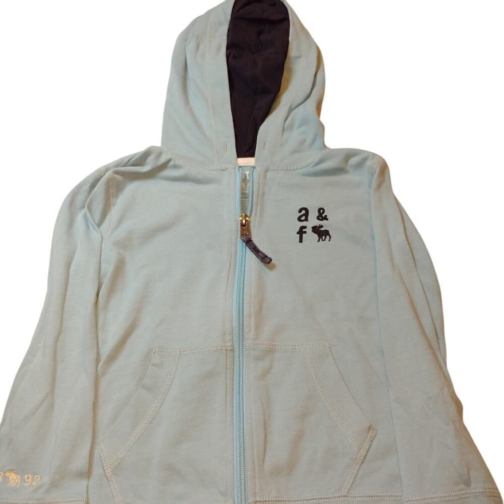 Abercrombie Kids Light Blue Hoodie - Size 5/6 - Pre-owned